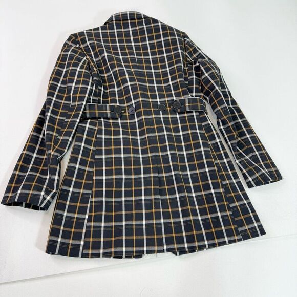 Maeve Anthropolgie Equestrian Blazer Jacket Womens 0 Plaid Oversized Long - Picture 8 of 9